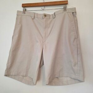Haggar Light Tan Cool 18 Pro Shorts - 38